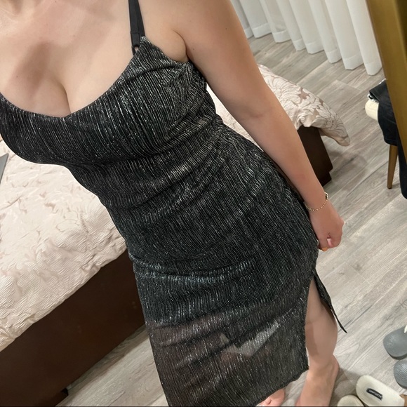 BAR III Sparkly Midi Dress - Picture 1 of 7